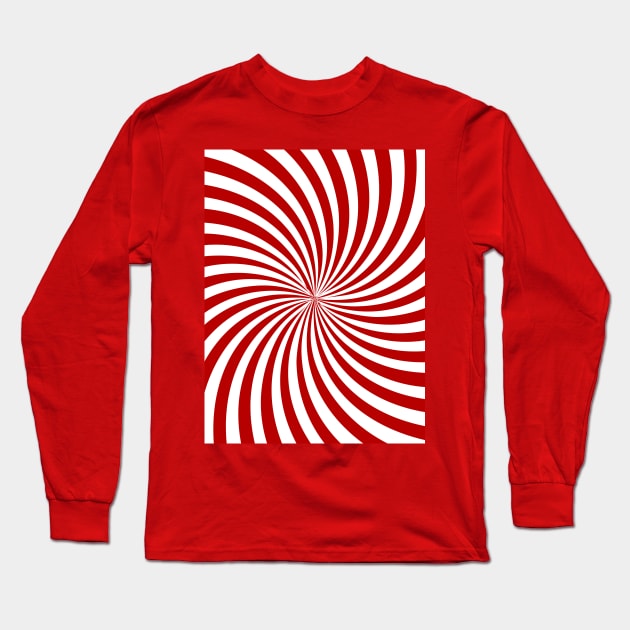 VORTEX RED Long Sleeve T-Shirt by MAYRAREINART